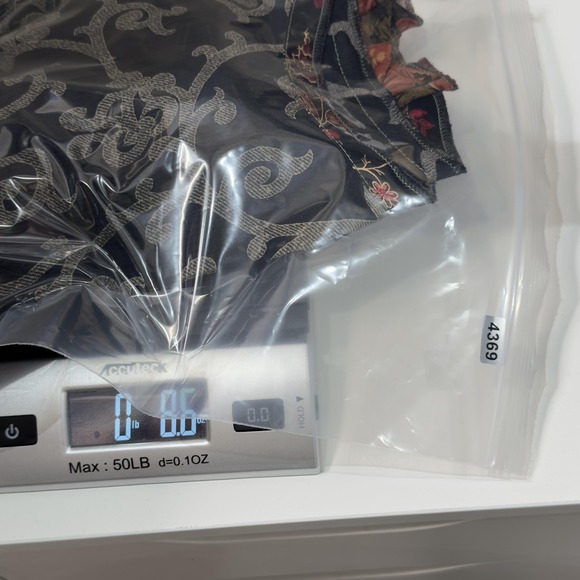 Nothing Matches Sweater Womens Size 2 Blue Gray Floral Patchwork Ruffle Boho Top - Picture 6 of 6